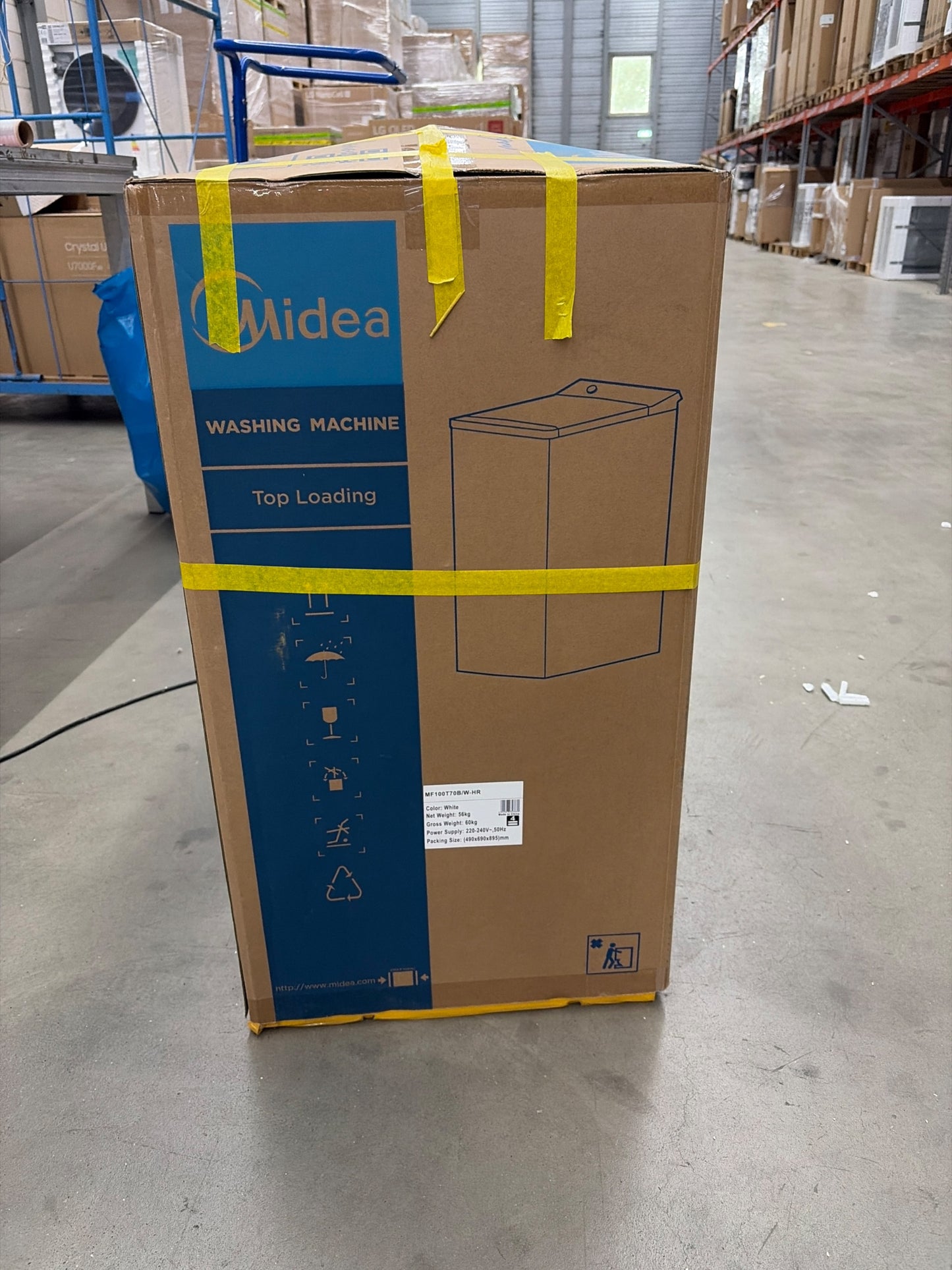 Outletmodel: Midea MF100T70B/W-HR
