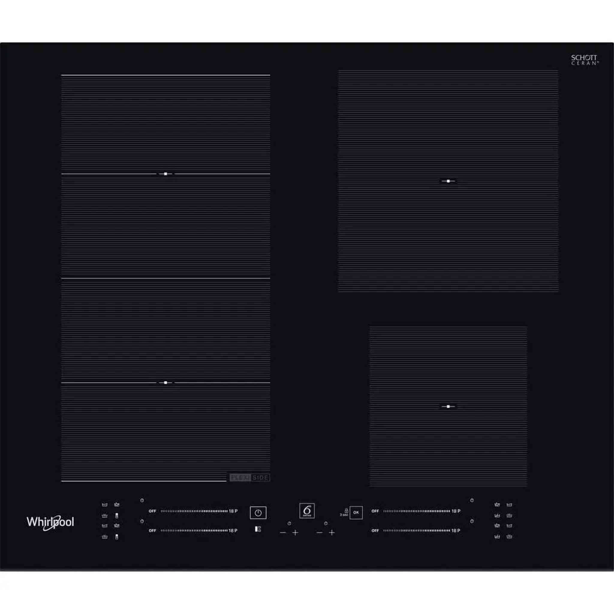 Whirlpool WFS4160BF - Inductie kookplaat