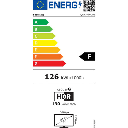 SAMSUNG QE55S93D - 55 inch - 4K UHD