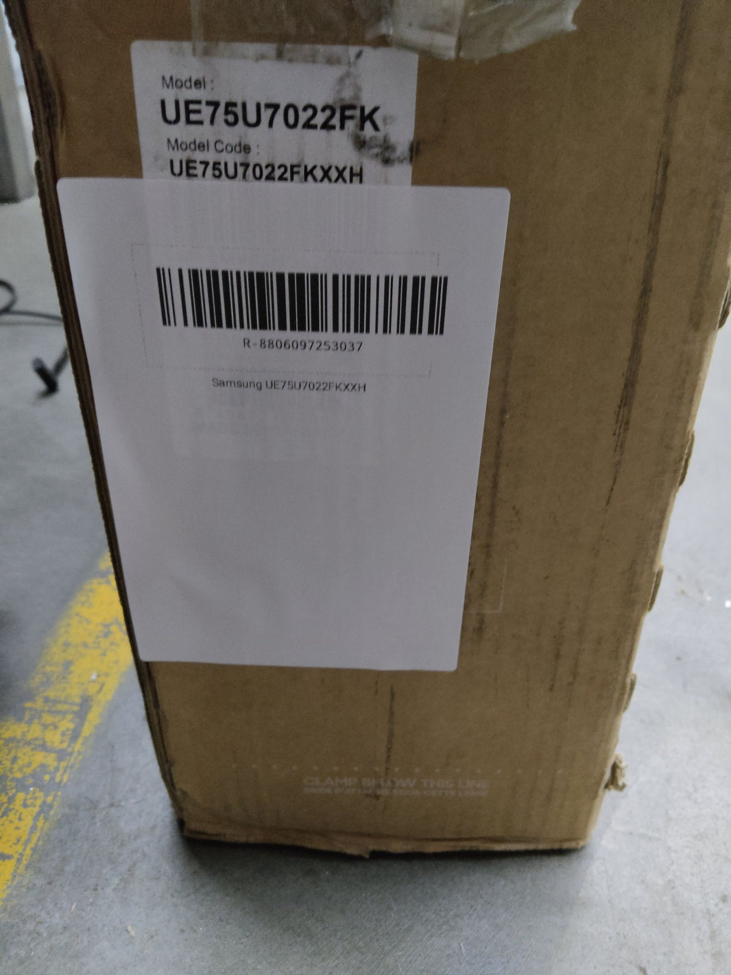 Outletmodel: Samsung UE75U7022F