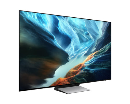 Samsung OLED S90H-televisie – schuin van links