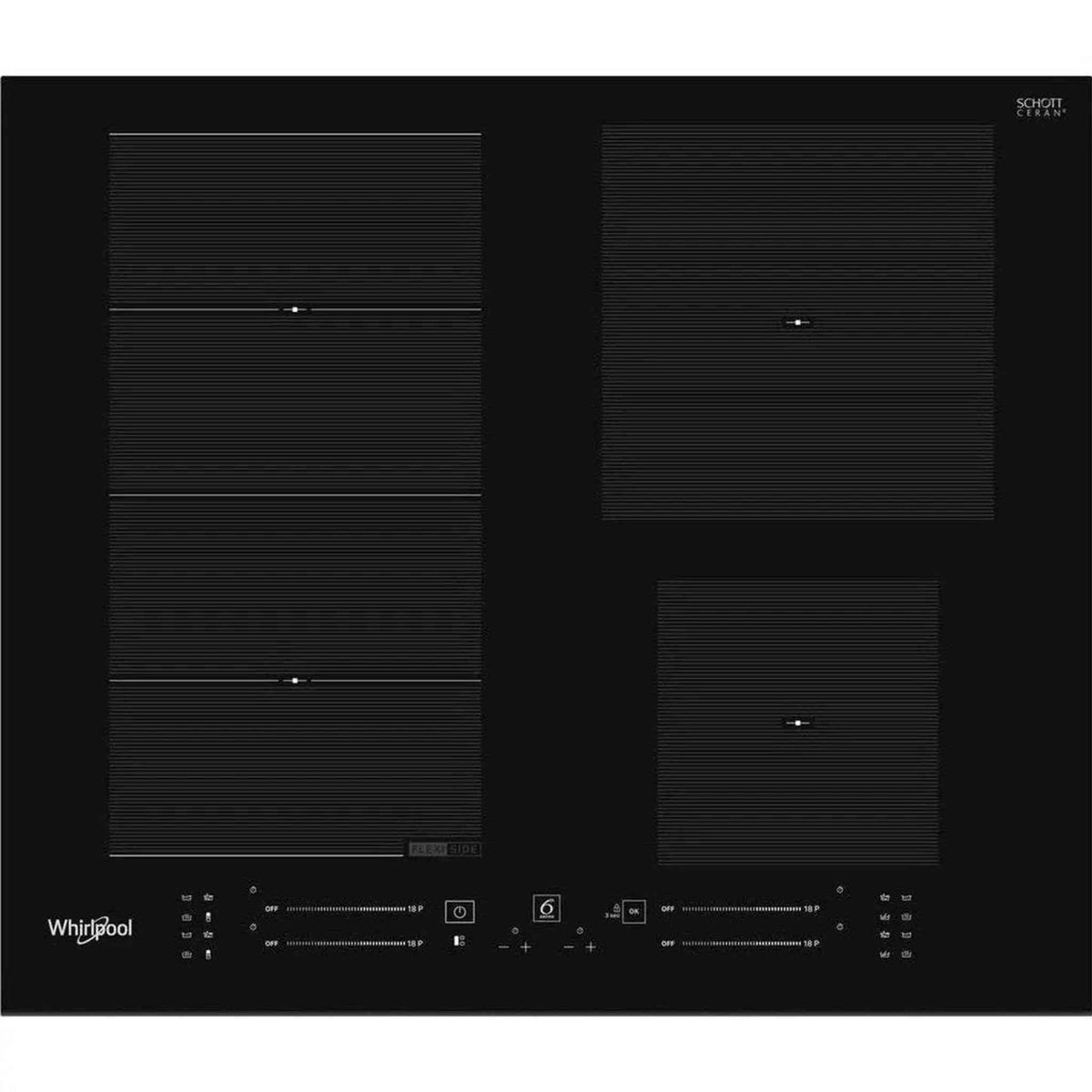 Whirlpool WFS4160BF - Inductie kookplaat